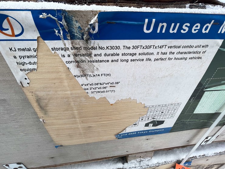 #4063-•-unused-30’-x-30’-steel-metal-garage-(o11)-image-9