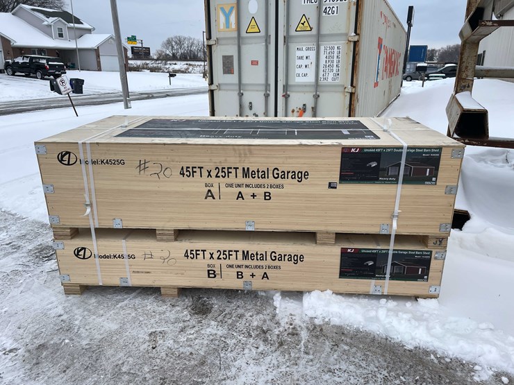 #2009-•-45'-x-25'-double-garage-steel-barn-shed-(o12)-image-2