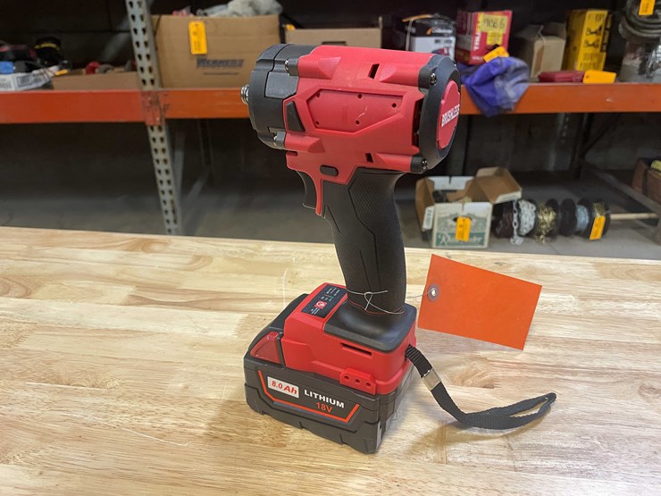 #2046-•-milwaukee-compatible-18v-cordless-1/2"-impact-and-8ah-battery-(pr12)-image-1