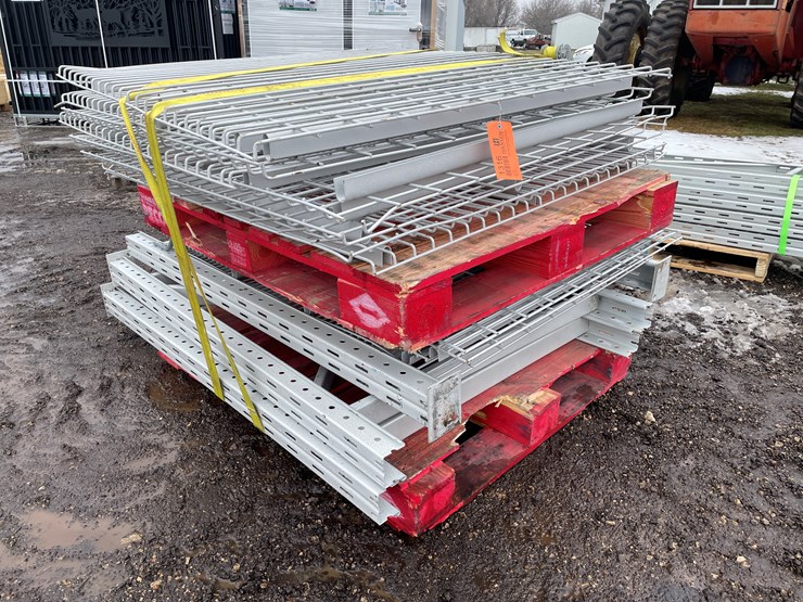 #1316-•-(2)-pallets-of-racks-and-uprights-for-pallet-racking-image-1