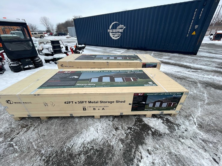 #2007-•-unused-42'-x-30'-metal-storage-shed-(o12)-image-2