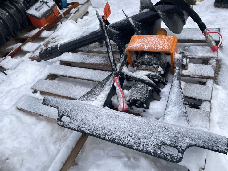 #4066-•-unused-mini-skid-steer-auger-with-12"-bit-(o11)-image-3
