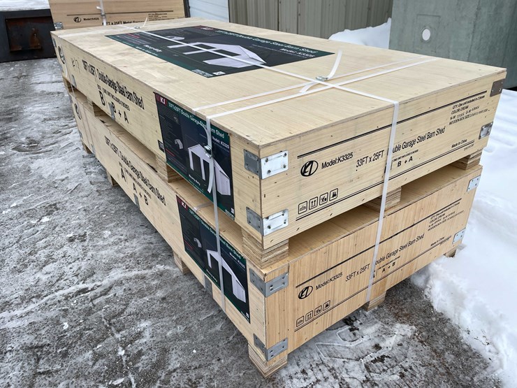 #2018-•-33'-x-25'-double-garage-steel-barn-(o12)-image-3