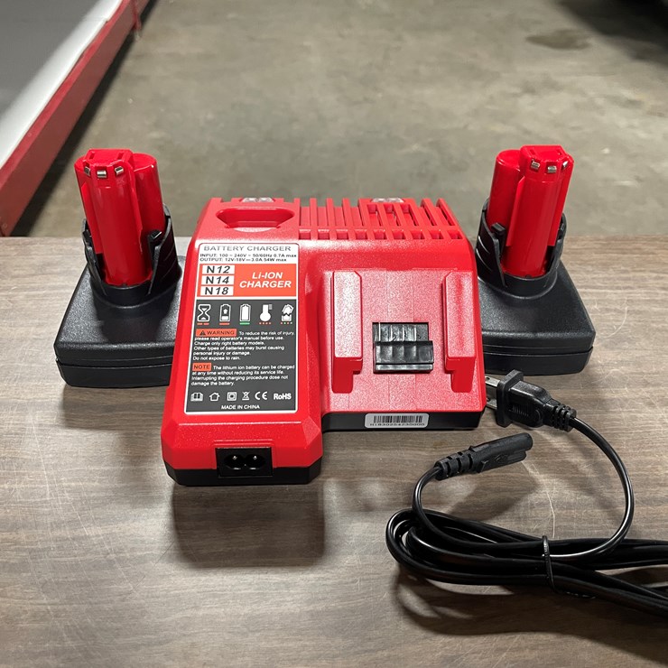 #2067 • Milwaukee Compatible 12V Batteries, Comes With (2) Batteries (CW)