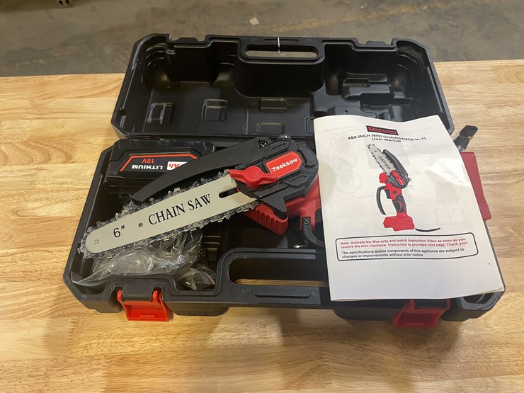 #2047-•-milwaukee-compatible-18v-mini-cordless-chainsaw-kit-with-18v-8ah-battery,-in-case-(pr12)-image-1