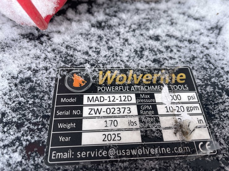 #4066-•-unused-mini-skid-steer-auger-with-12"-bit-(o11)-image-8