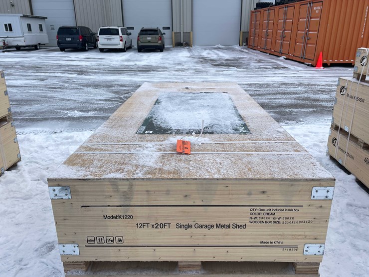 #4022-•-12"-x-20"-single-garage-metal-shed-(o10)-image-9