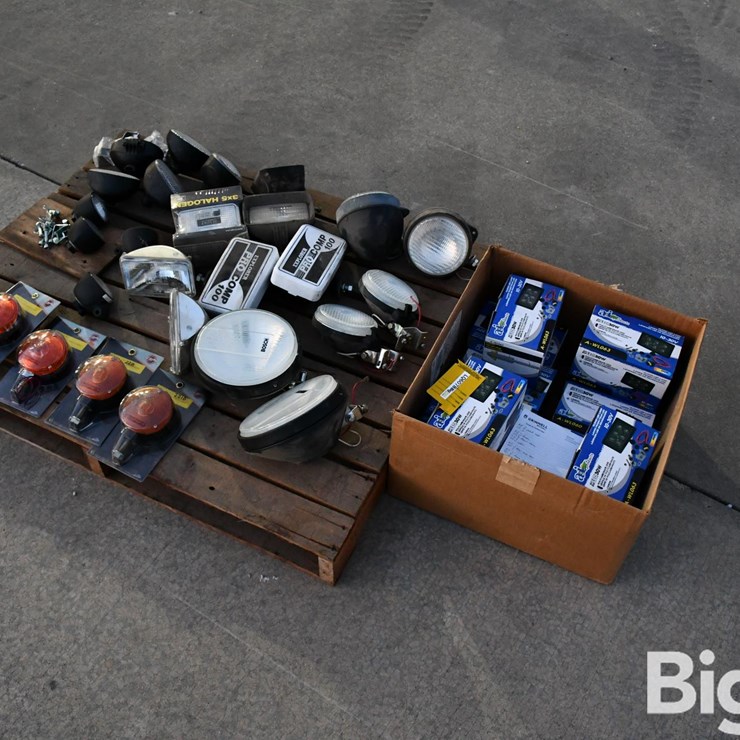 Pallet Of Different Types Of Lights