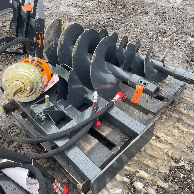 #1153 • Unused, Landhonor Skidsteer Loader Auger