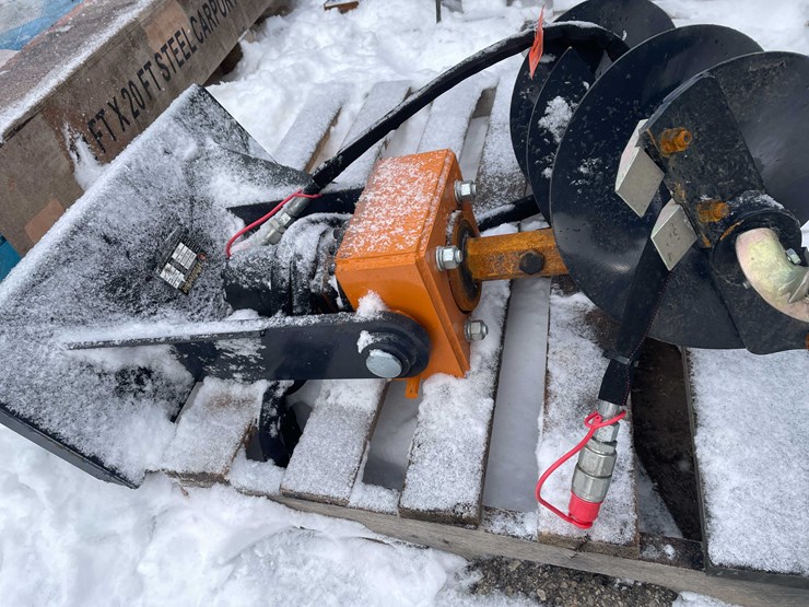 #4066-•-unused-mini-skid-steer-auger-with-12"-bit-(o11)-image-2