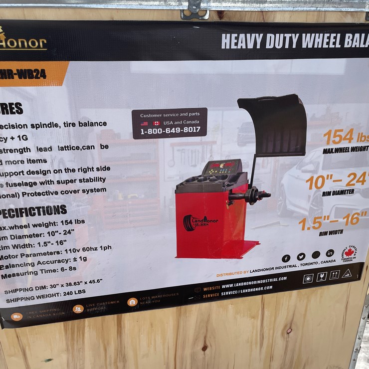 #1306 • Unused Landhonor Heavy Duty Wheel Balancer