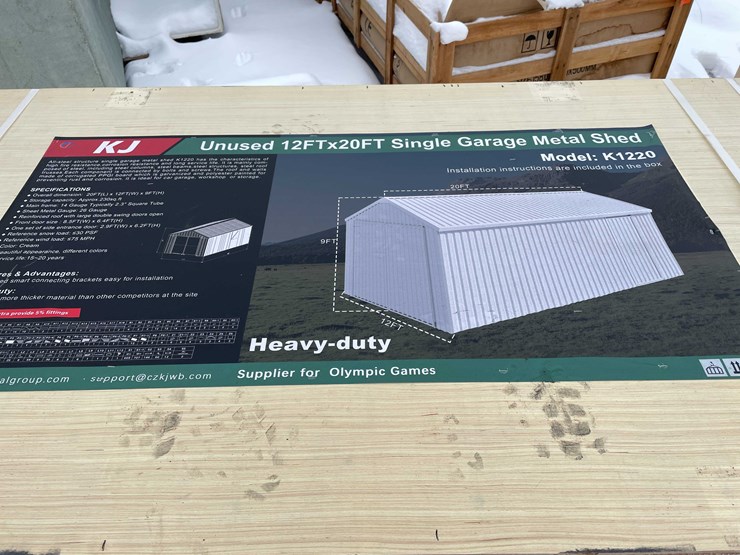 #2011-•-12"-x-20"-single-garage-metal-shed-(o12)-image-1