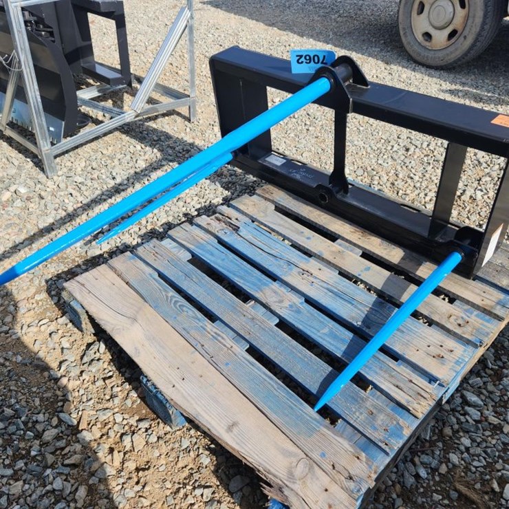 #6003 • Unused Stout 3 Prong Skid Steer Bale Spear