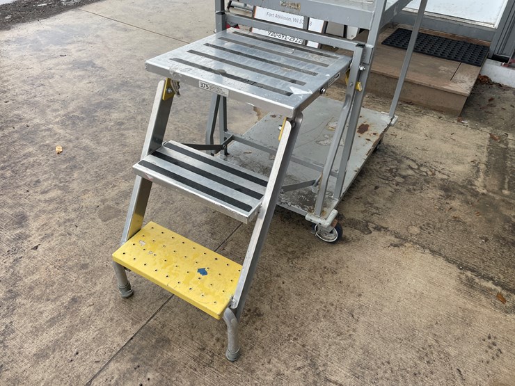 #1301-•-rolling-warehouse-rack-and-ladder-image-9