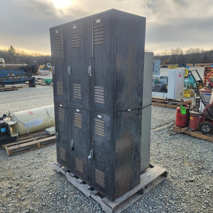 #6022 • Filing Cabinet And Double Tier Lockers