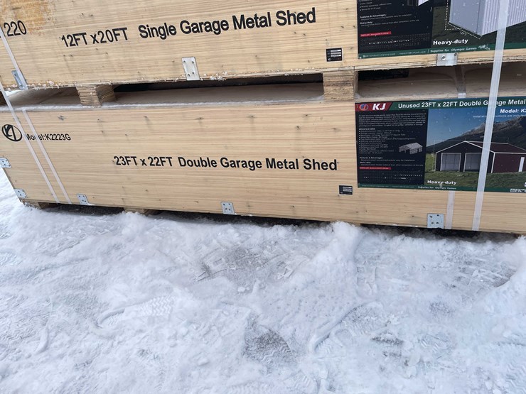 #4023-•-23'-x-22'-double-garage-metal-shed-(o10)-image-2