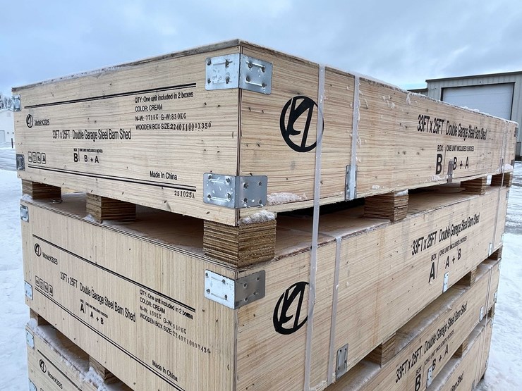 #4028-•-33'-x-25'-double-garage-steel-barn-(o10)-image-8