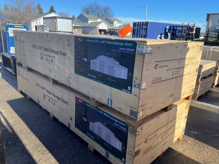 #4001-•-unused-42'-x-30'-metal-storage-shed-(o10)-image-2