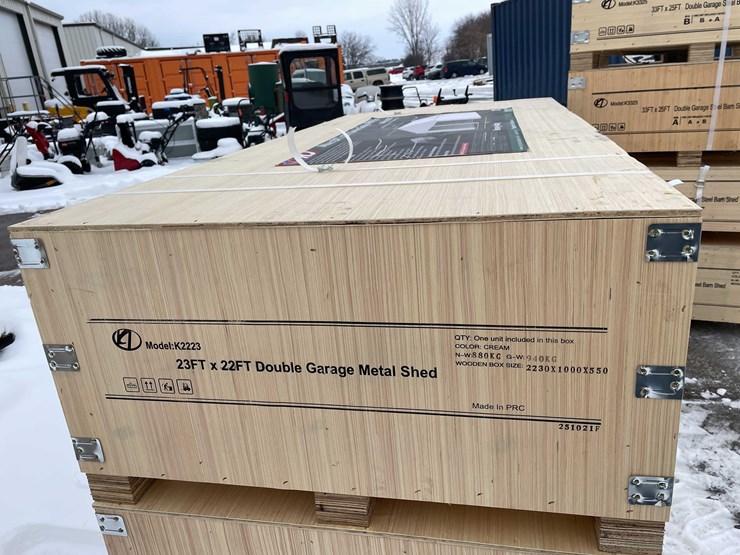 #2014-•-23'-x-22'-double-garage-metal-shed-(o12)-image-3