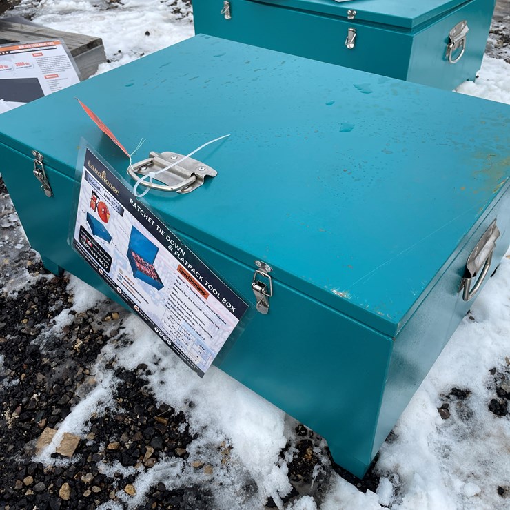 #1464 • Unused, Landhonor Ratchet Tie Down & Flat Pack Tool Box