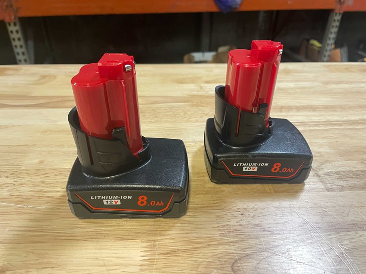 #2043-•-(2)-milwaukee-compatible-12v-8.0ah-batteries-(pr11)-image-1