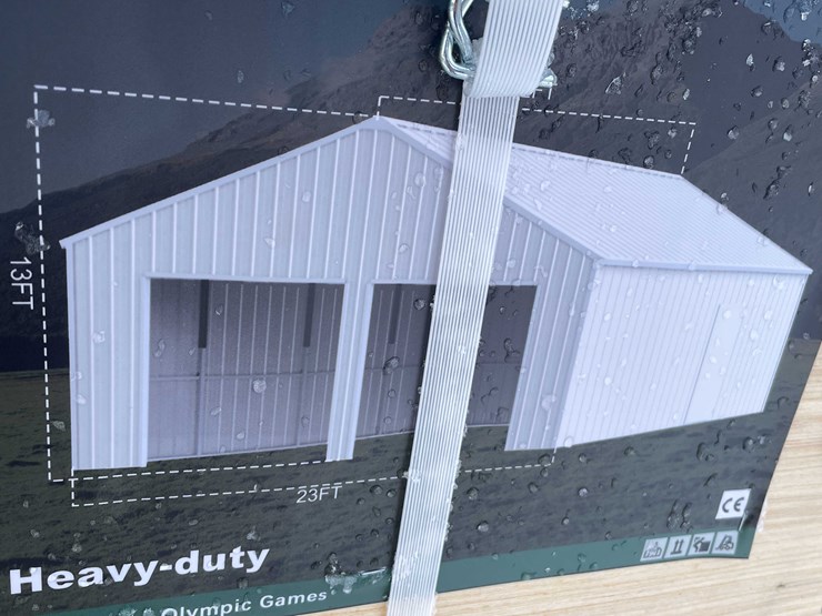 #4024-•-23'-x-22'-double-garage-metal-shed-(o10)-image-4