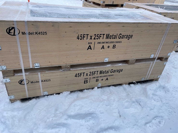 #4018-•-45'-x-25'-double-garage-steel-barn-shed-(o10)-image-6