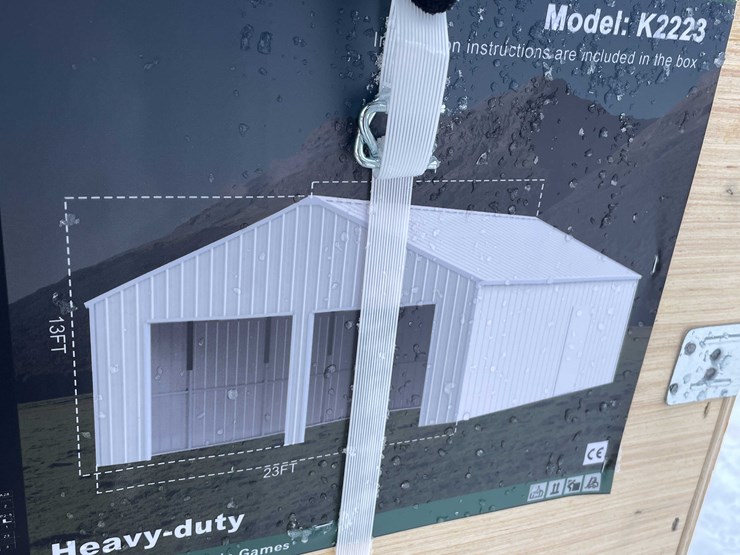 #4024-•-23'-x-22'-double-garage-metal-shed-(o10)-image-3