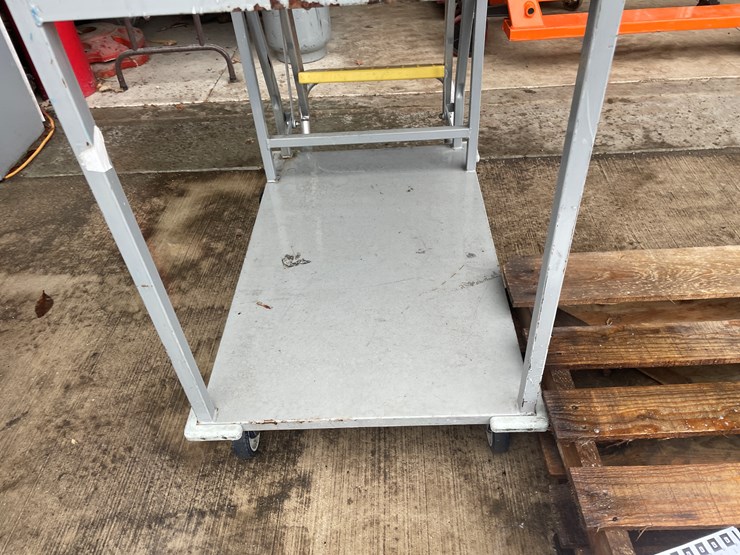 #1302-•-rolling-warehouse-rack-and-ladder-image-2