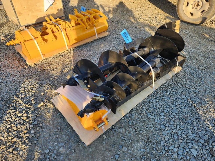 #6026-•-unused-mini-excavator-auger-attachment-w/3-bits-image-4