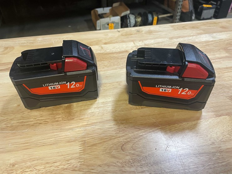 #2048-•-(2)-milwaukee-compatible-18-volt-12.0ah-batteries-(pr11)-image-1