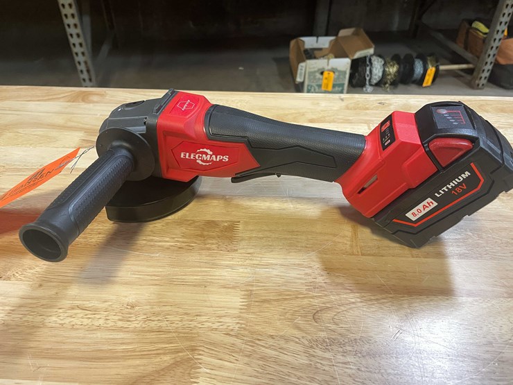 #2045-•-milwaukee-compatible-18-volt-right-angle-grinder/cut-off-tool-with-8ah-battery-(pr12)-image-1