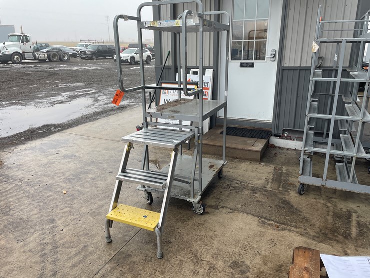 #1301-•-rolling-warehouse-rack-and-ladder-image-10