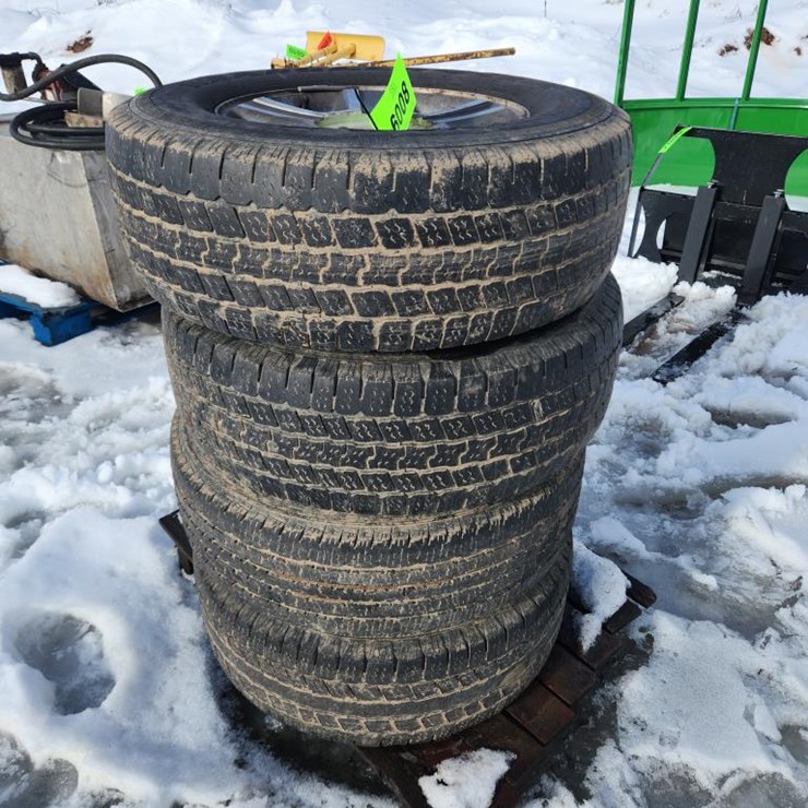 #6008 • (4) Goodyear 265/70R17 Tires W/Rims