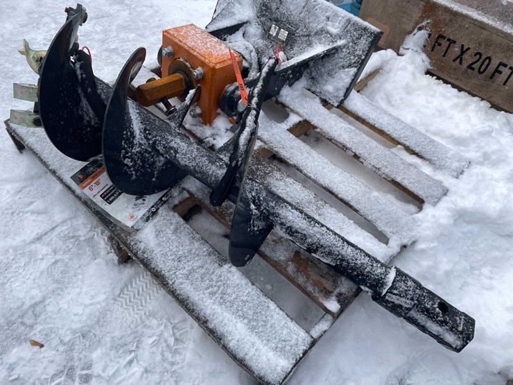 #4066-•-unused-mini-skid-steer-auger-with-12"-bit-(o11)-image-4