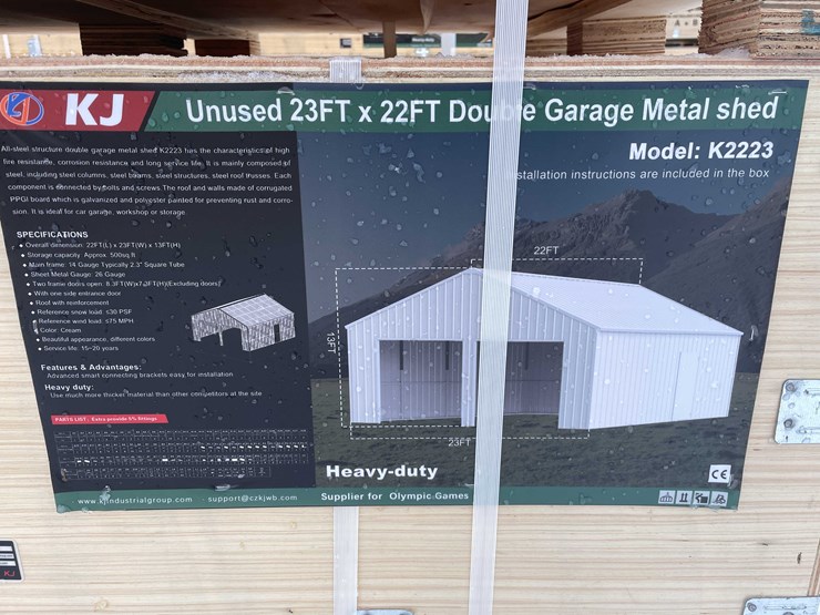 #4025-•-23'-x-22'-double-garage-metal-shed-(o10)-image-1