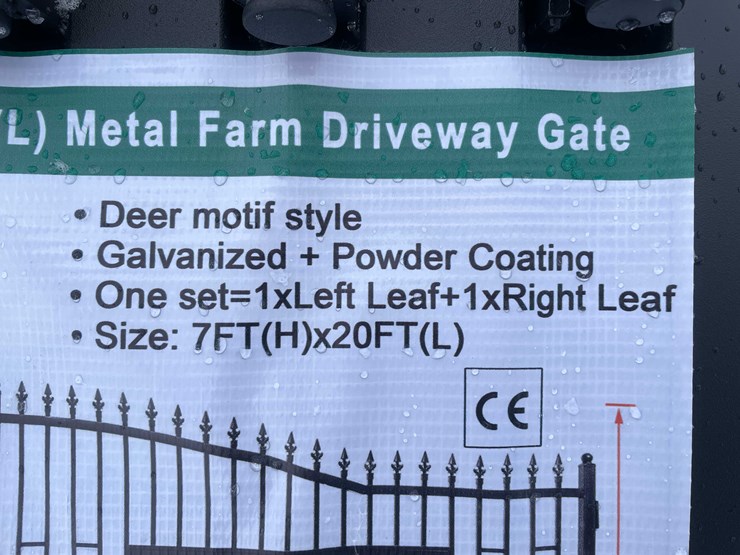 #4010-•-metal-farm-driveway-gate-(o10)-image-5