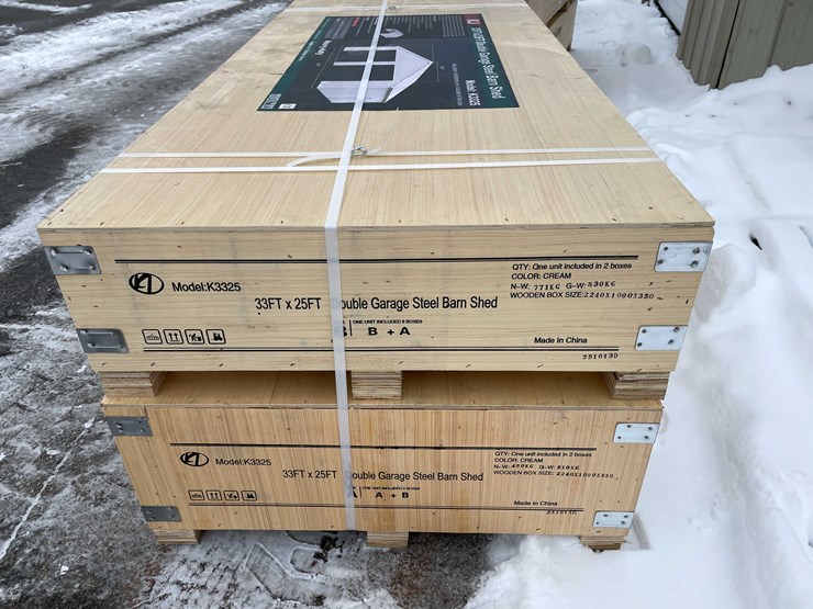 #2018-•-33'-x-25'-double-garage-steel-barn-(o12)-image-4