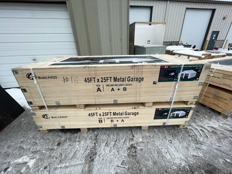 #2010-•-45'-x-25'-double-garage-steel-barn-shed-(o12)-image-2