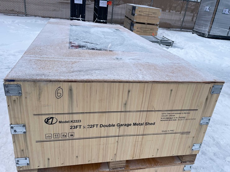 #4024-•-23'-x-22'-double-garage-metal-shed-(o10)-image-9