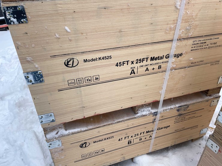 #4018-•-45'-x-25'-double-garage-steel-barn-shed-(o10)-image-7