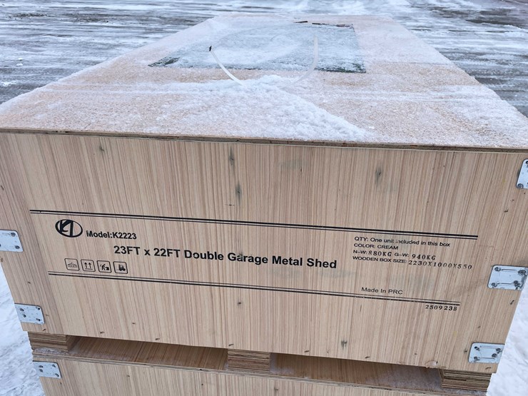 #4024-•-23'-x-22'-double-garage-metal-shed-(o10)-image-7