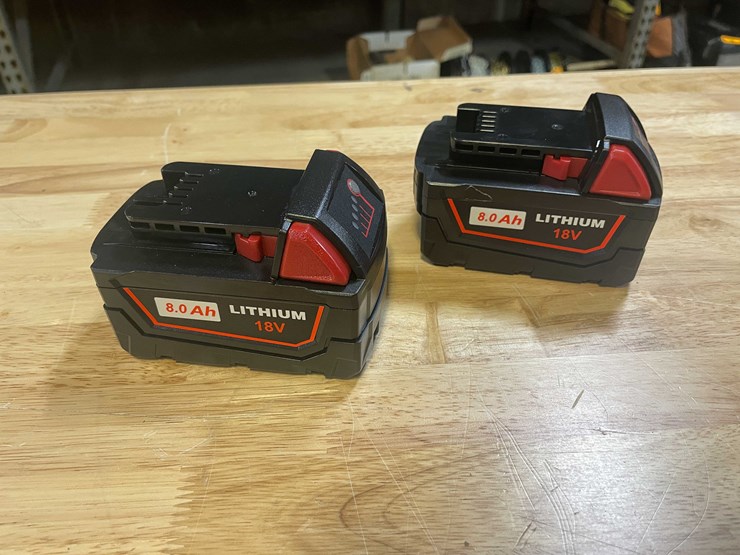 #2044-•-(2)-milwaukee-compatible-18v-8.0ah-batteries-(pr11)-image-1