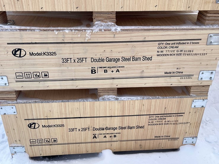 #4029-•-33'-x-25'-double-garage-steel-barn-(o10)-image-7