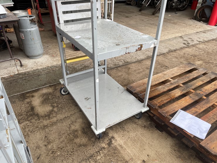 #1302-•-rolling-warehouse-rack-and-ladder-image-6