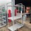 #1302-•-rolling-warehouse-rack-and-ladder-image-1