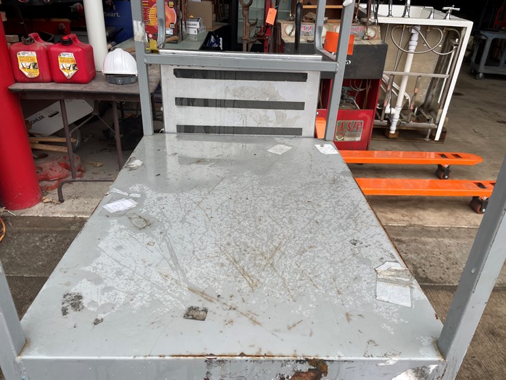 #1302-•-rolling-warehouse-rack-and-ladder-image-3