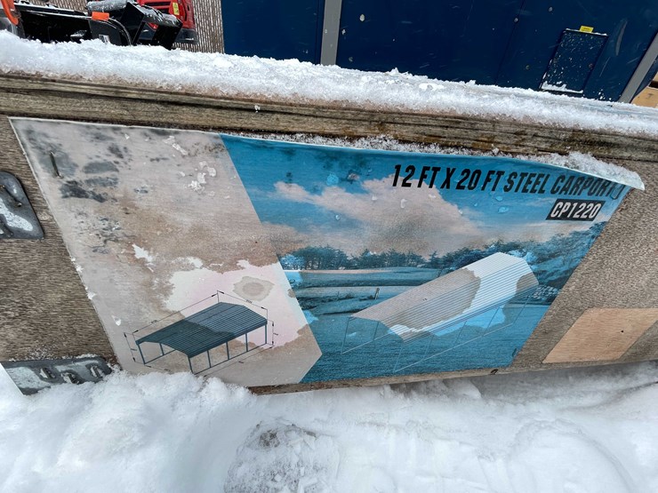 #4067-•-unused-steel-carport-(o11)-image-1