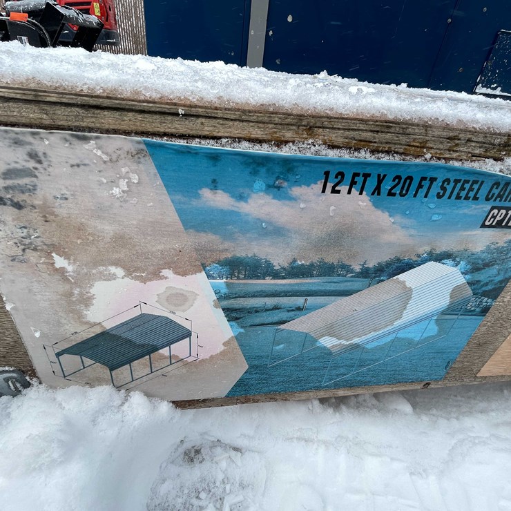 #4067 • Unused Steel Carport (O11)