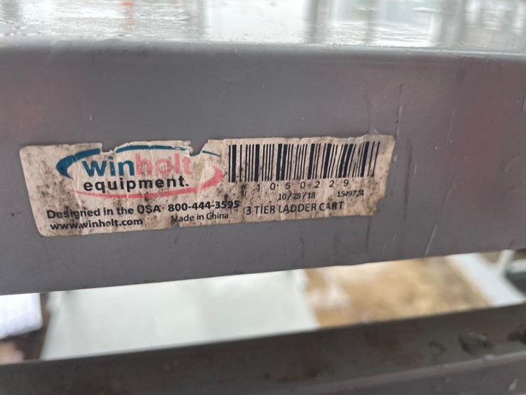 #1302-•-rolling-warehouse-rack-and-ladder-image-9